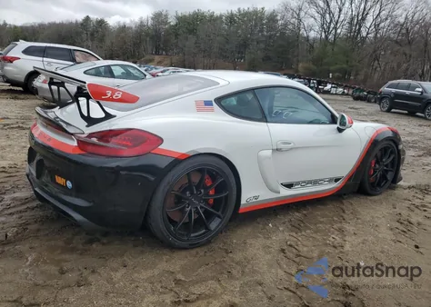 2016 Porsche Cayman Gt4 from USA, damaged, VIN WP0AC2A81GK192202
